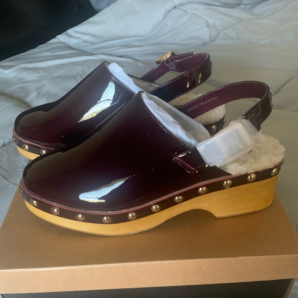 Women Patent studded Clogs